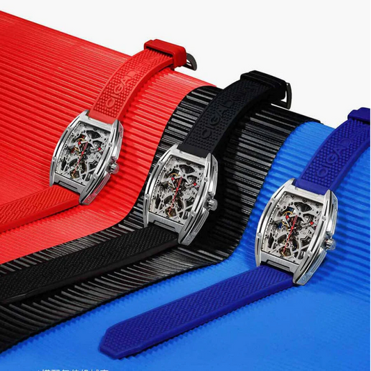 CIGA Design Skeleton Cask Mechanical Strap Quick Release Silicone Strap